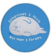 Funny Seal Mouse Pad, Seal Blue Mouse Pads for Wireless Mouse Computers Laptop Desk Accessories, ...
