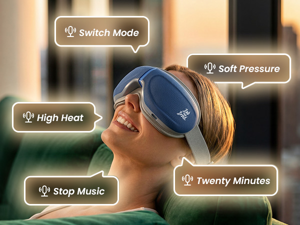 eye massager with heat and cooling fsa/hsa eligible eye mask massager migraine relief