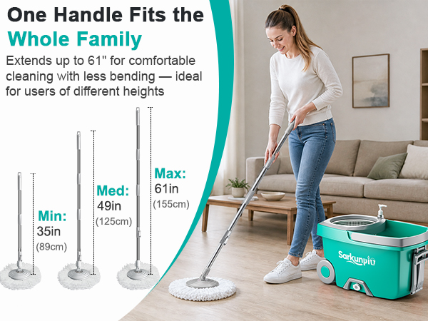 Sarkunpio Spin Mop and Bucket set