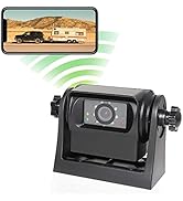 EWAY WiFi Magnetic Hitch Wireless Backup Rear/Front View Camera Rechargeable Battery for Easy Hit...