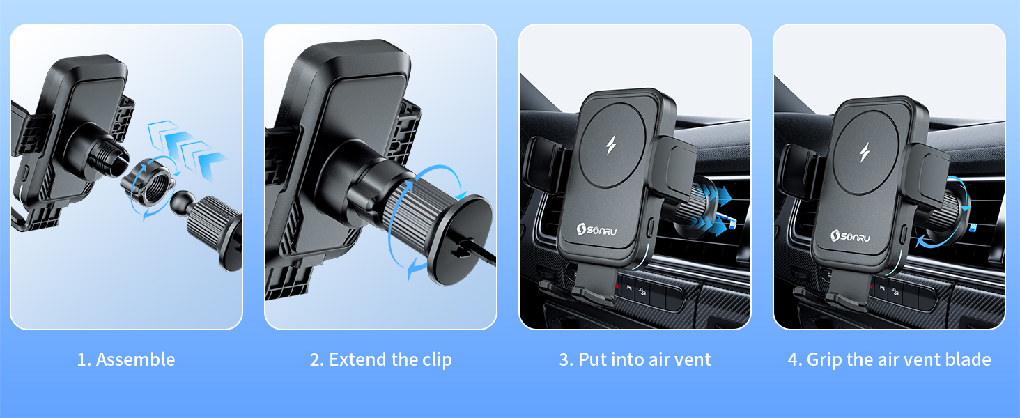 magnetic car mount charger