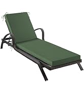 IPYNBAP Chaise Lounge Cushions Outdoor, Waterproof Lounge Chair Cushion, 72x21x3 Inch Outdoor Cha...
