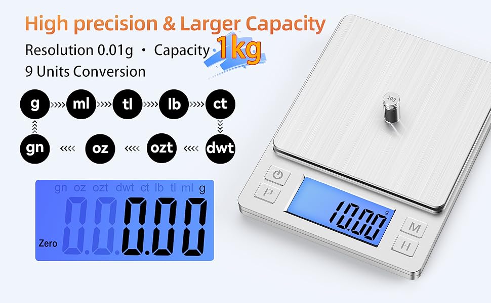 0.01g/1kg digital scale