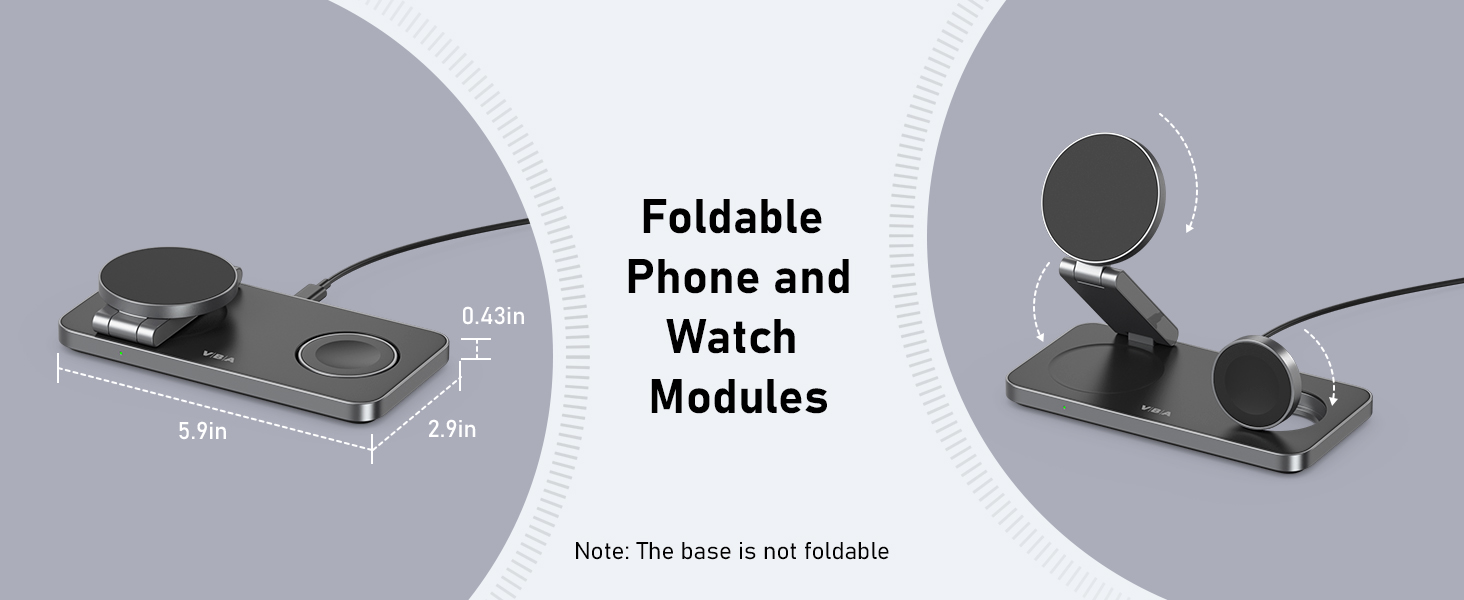 3 in 1 wireless charging station