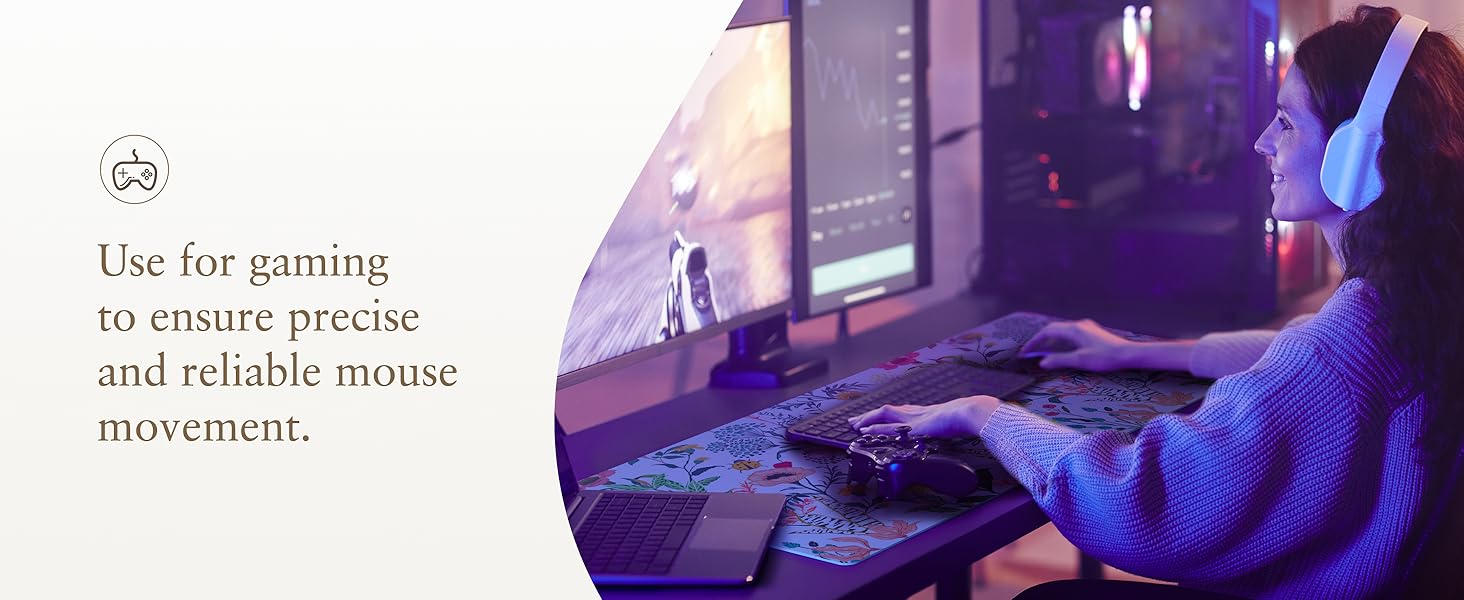 Use for gaming to ensure precise and reliable mouse movement.
