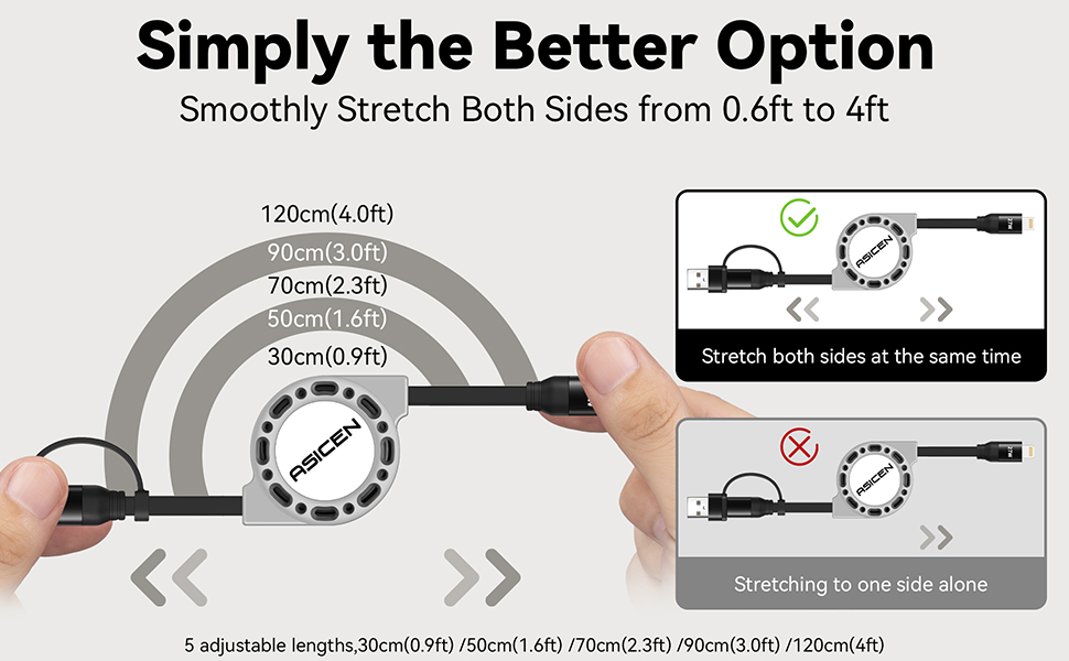 travel retractable charging cable iphone fast chargin cable lightning fast charging cord 