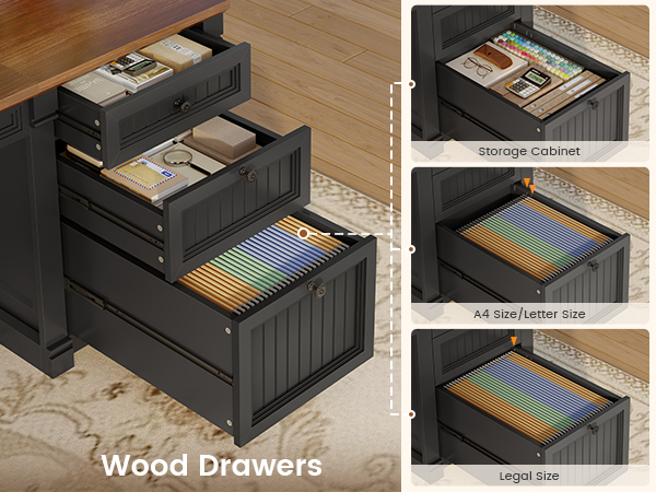 desk with drawers