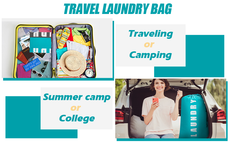 TRAVEL LAUNDRY BAG ,family daily use, or personal travel, camping, college life