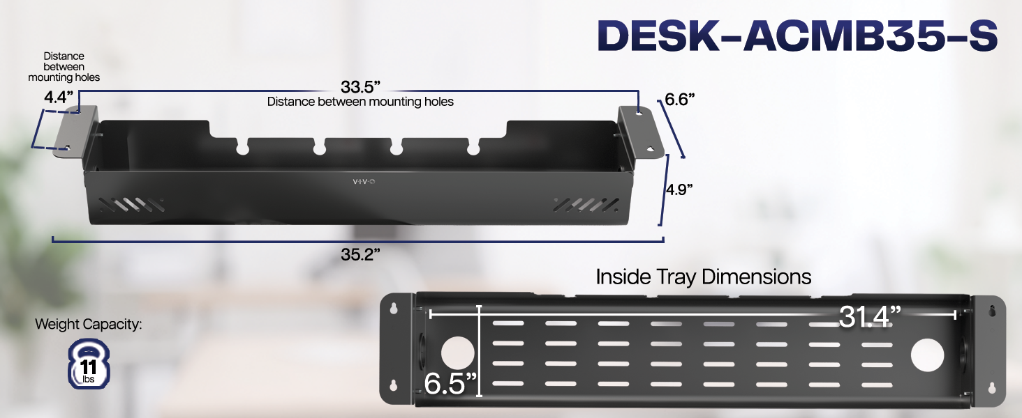 under desk cable management cable tray cord organizer power strip holder wire management steel