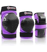 Adult/Child Knee Pads Elbow Pads Wrist Pads Protective Gear Set for Youth Skateboarding,Cycling,S...