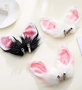 Cute bunny ears hair clips making more charming in the crowd