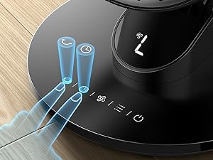 Dreo Desk Fan Small Oscillating Air Circulator, Portable Fan for Bedroom Whole Room Office Desktop