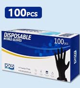 100 packs nitrile gloves