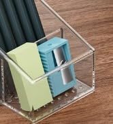 MaxGear Remote Control Holder Clear TV Remote control Storage Organizer Small Plastic Caddy for H...