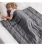 Wellfeel Weighted Blanket Kids, 7lbs Heavy Weighted Blanket 40"x60" Breathable Cooling Summer Bla...