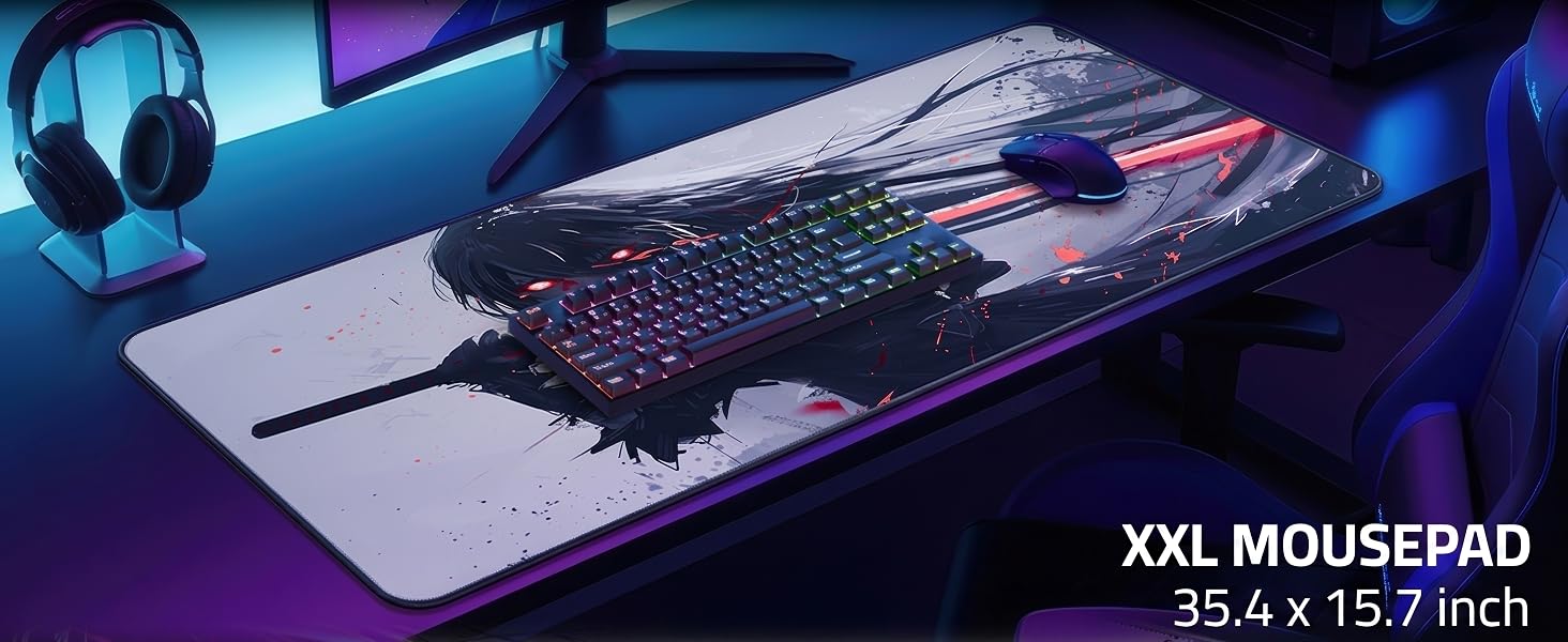 xxl gaming anime mouse pad