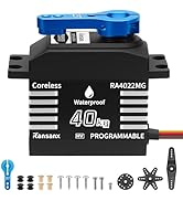 Waterproof RC Servo Controller 40kg Torque Coreless Motor Metal Gear Digital Servo for 1/8 1/10 R...