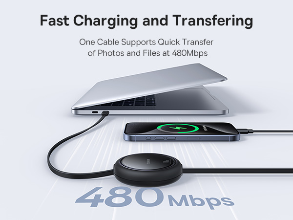 2 in1 100w retractable usb c cable