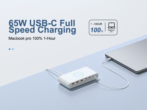 65W USB C full speed charging for macbook
