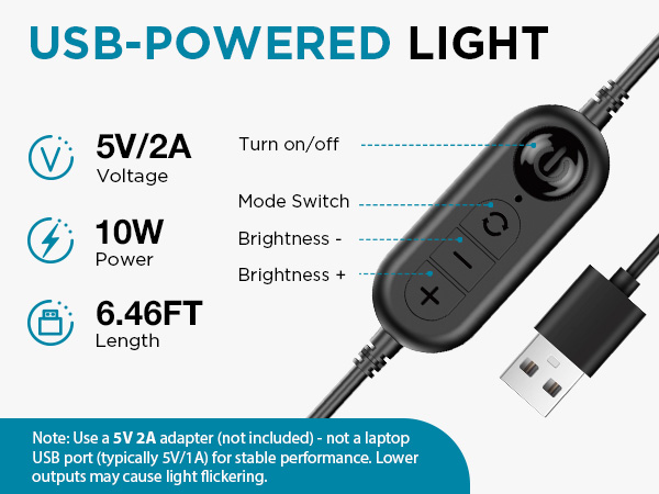 video conference light