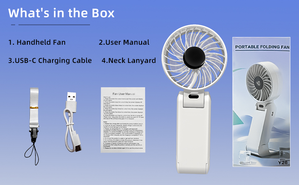 handheld fan portable