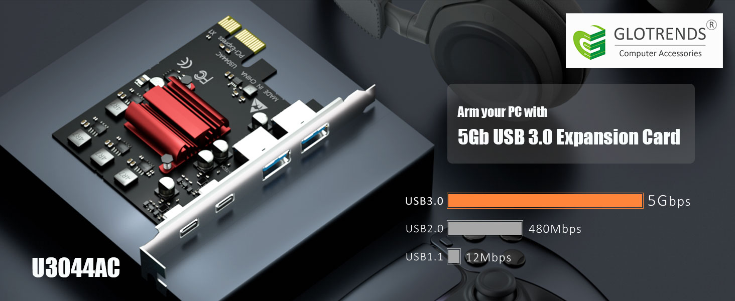 4 port usb 3.0 pcie expansion card