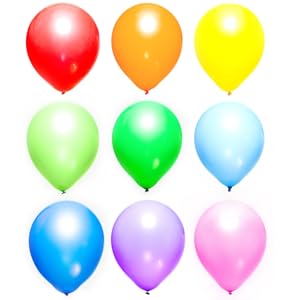 balloons rainbow party colored latex Assorted colors Multicolored Kids Birthday Party Pack helium