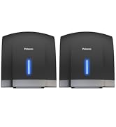 POLASEN Hand Dryers for Bathrooms Commercial with 2 Pin Plug Black 110V Automatic Compact High Sp...