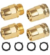 2 Set Garden Hose Repair Kit, Aluminum Alloy Hose Connector 5/8 Inch Garden Hose Repair Fittings ...