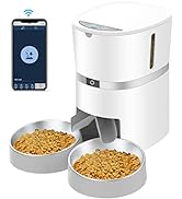 Automatic Cat Feeder, Smart Pet Food Dispenser with APP Control ,WiFi Enabled Automatic Feeder fo...