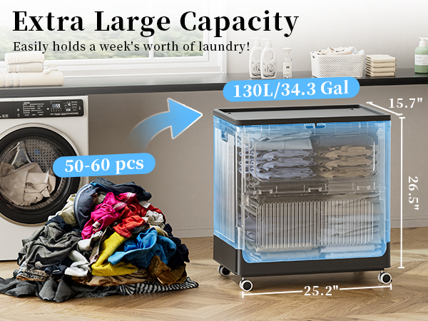 rolling laundry basket