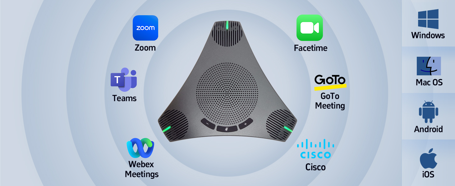 conference speaker and microphone