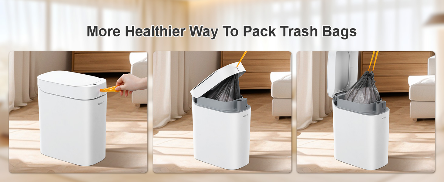 motion sensor trash can