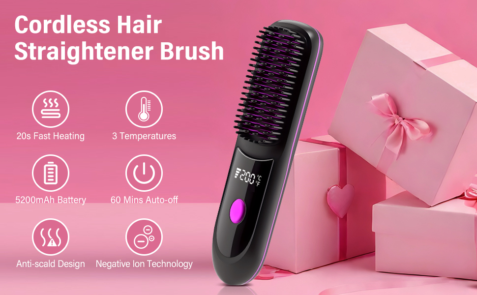 hair straightener brush