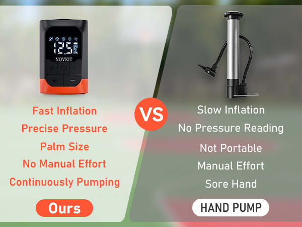 compares to hand pump
