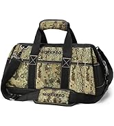 WORKPRO 16-Inch Wide Mouth Tool Bag, Multi-Pocket Tool Bags for Men with Adjustable Shoulder Stra...