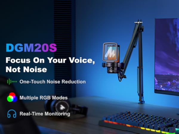 usb gaming microphone maono dgm20s
