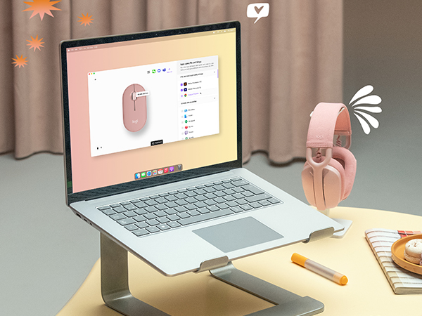 screenshot of logi options+ app for pebble 2 m350s wireless portable mouse