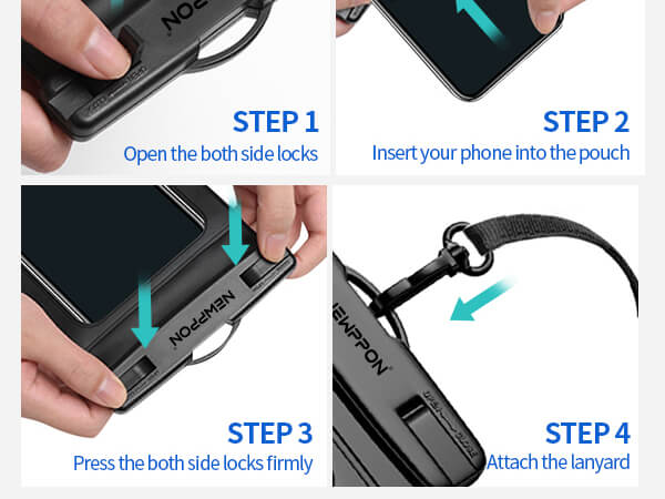 Newppon 6 Pack Waterproof Phone Pouch