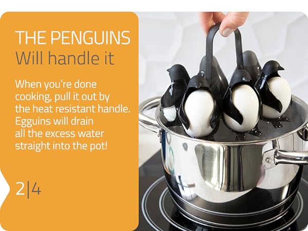 Peleg Design Egguins Multipurpose Egg holder and Cooker