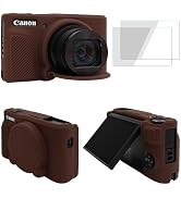 VOVMOEYA SX740 Camera Case Accessories Set[with 2 LCD tempered films],Silicone Protective Case Co...