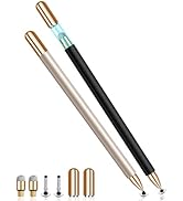 Mixoo Stylus Pen for Touch Screen, High Sensitivity 2-in-1 Fiber Disc Stylus with Magnetic Cap, U...