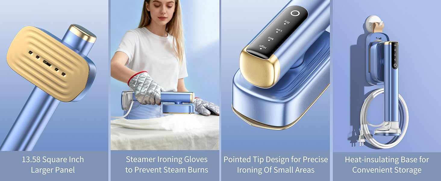 MIYOKO 2-in-1 Garment Steamer for Clothes