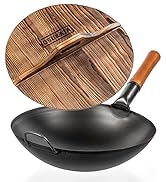 Yosukata carbon steel wok pan