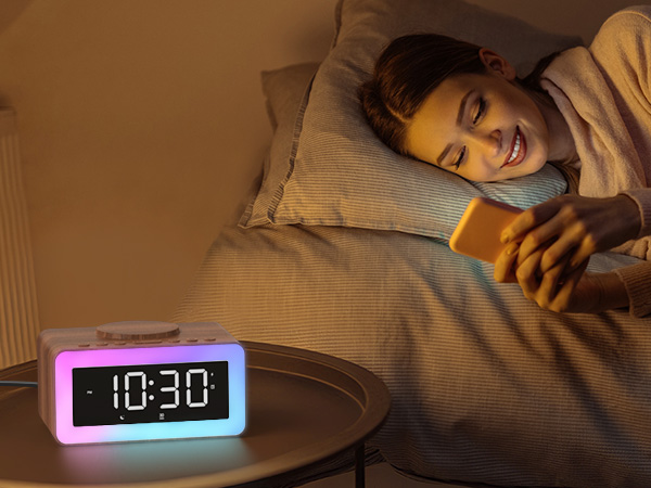 nightstand decor desk clock bedroom clock