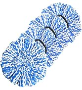Spin Mop Replacement Heads, Microfiber Mop Refills, Easy to Replace, 4 Pack