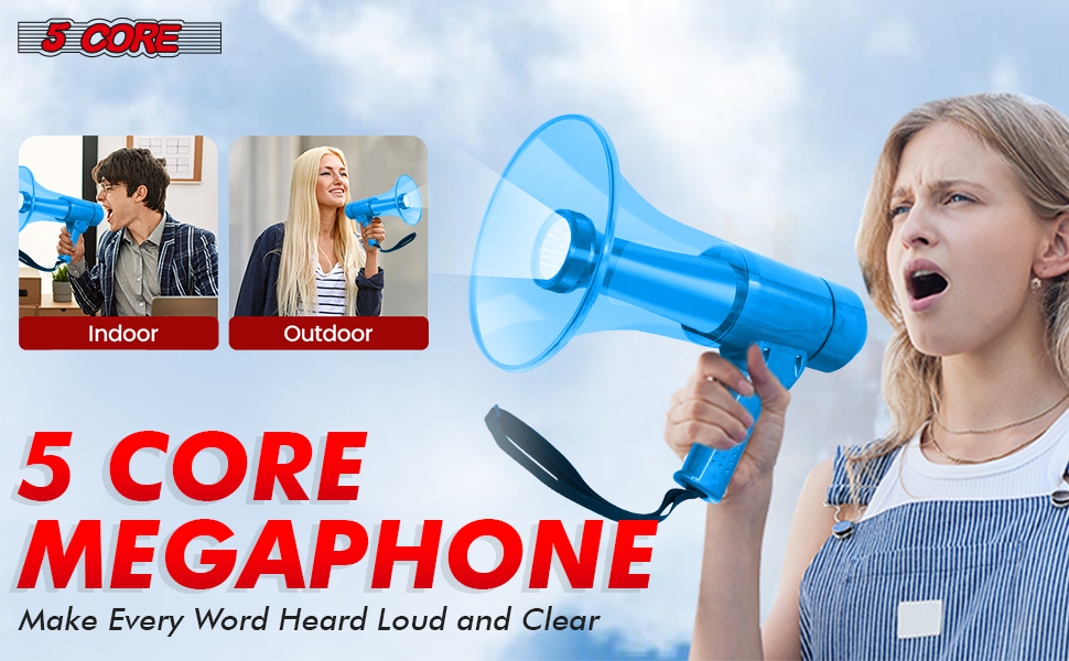 megaphones, bull horns, bull horn loud speaker, horn speaker, megaphone with mic, megaphone speaker