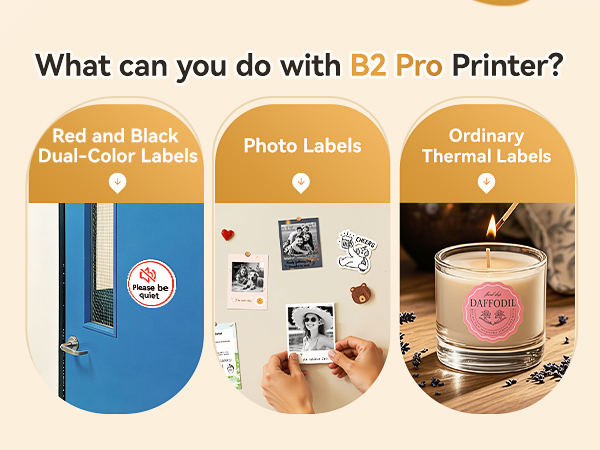 300DPI Sticker Printer for Photo Sticker, DIY Crafts, Study Notes, Gift, Journal Labeling