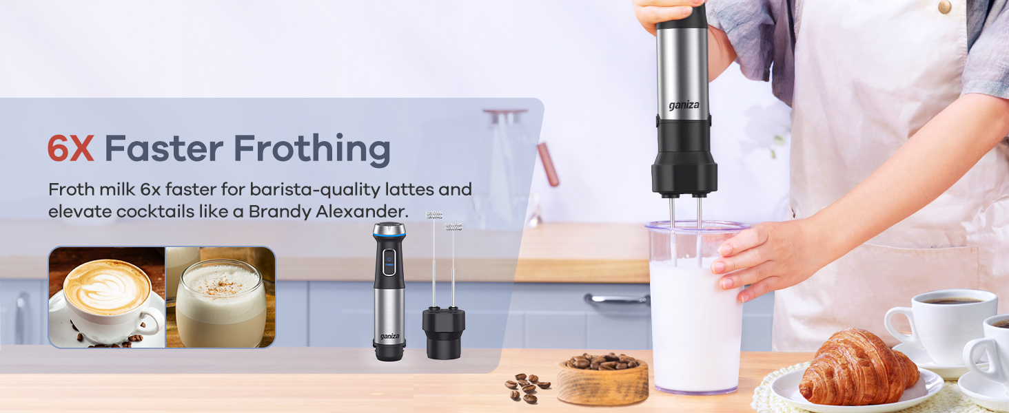 immersion blender frothing