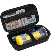 Canboc Hard Carrying Case for Asthma Inhaler, Inhaler Spacer for Adults and Kids, Masks, Travel I...